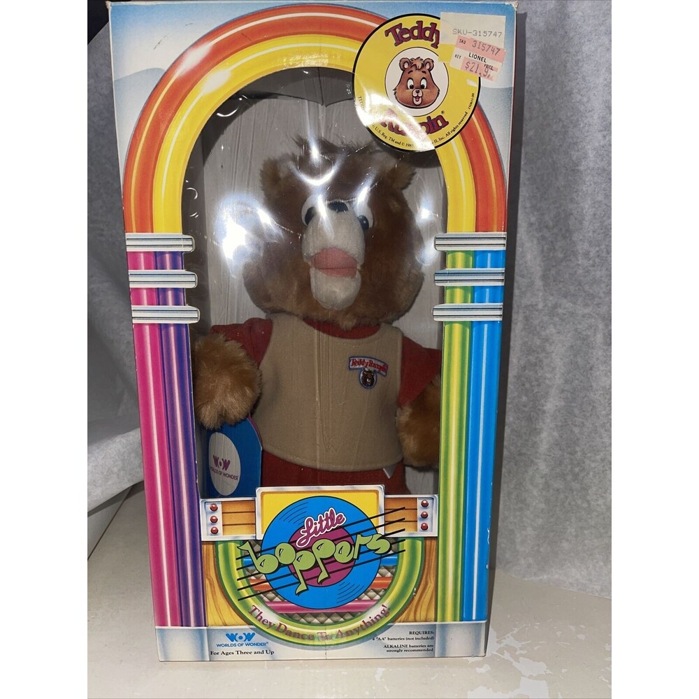 TEDDY RUXPIN Little Boppers plush 1985 New in Original Box